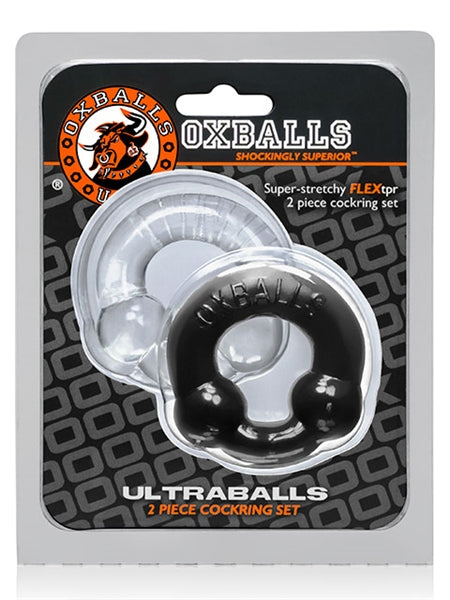 Oxballs ULTRABALLS 2 Pack Cockring schwarz-transparent
