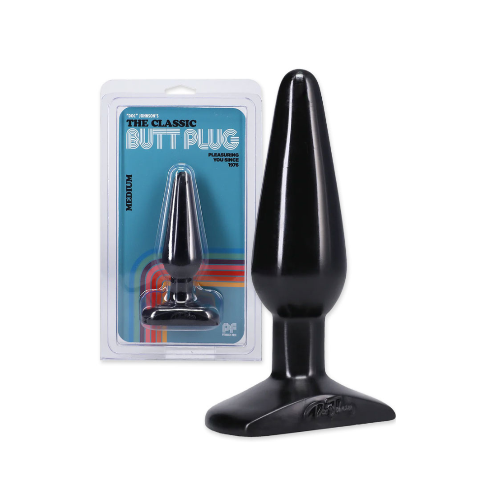 Classic Butt Plug – Medium Black