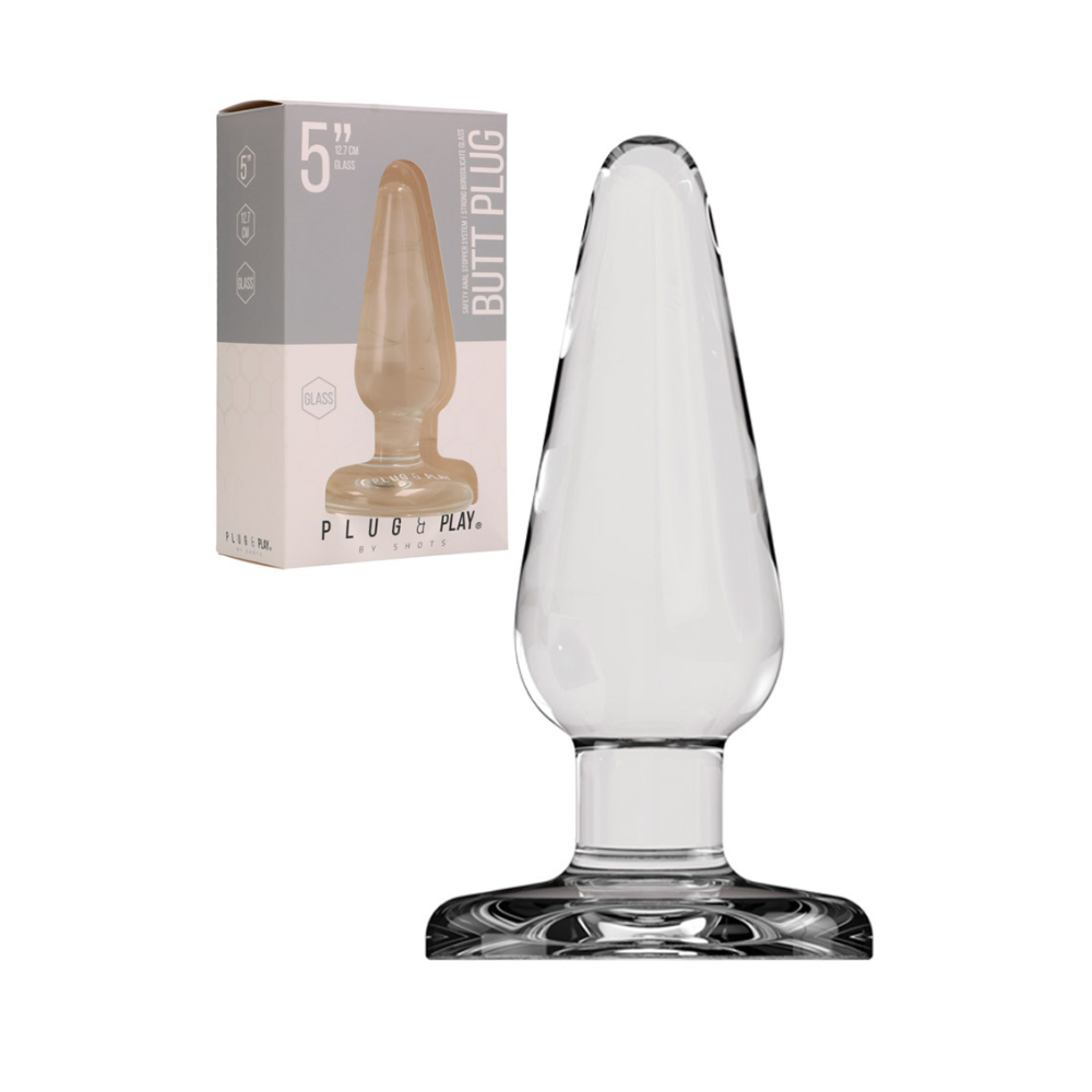 Basic Glass Butt Plug – 5 Inch / 12,6 cm