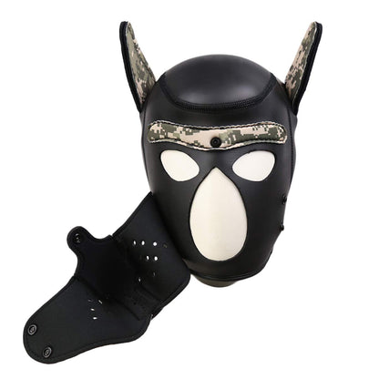 PUPPY Neopren-Kopfhaube Camouflage – Ein einzigartiges Accessoire für aufregendes Roleplay