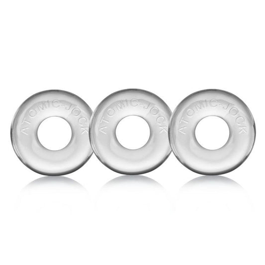 Oxballs Ringer Cockring - Clear 3 Pack