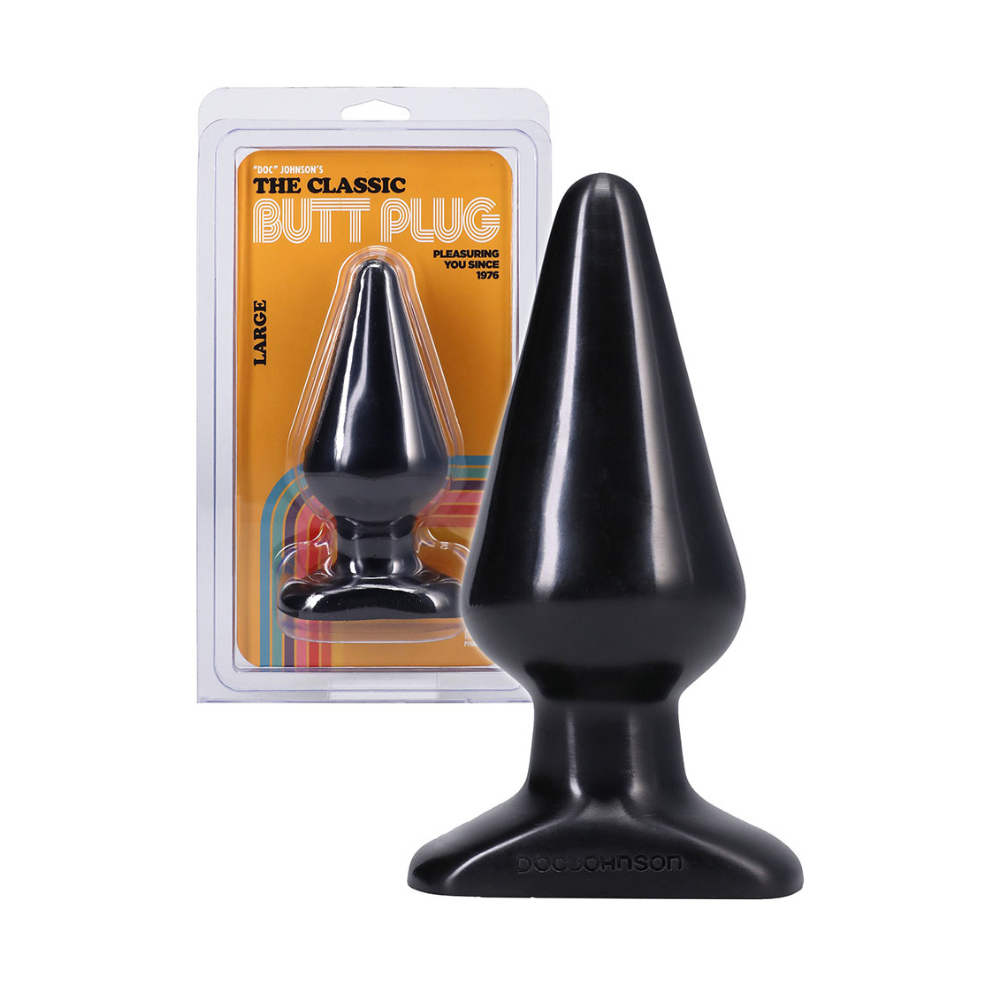 Classic Butt Plug – Large Black