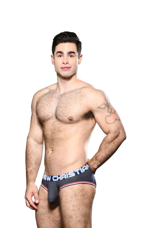 Andrew Christian Denim Brief in Indigo