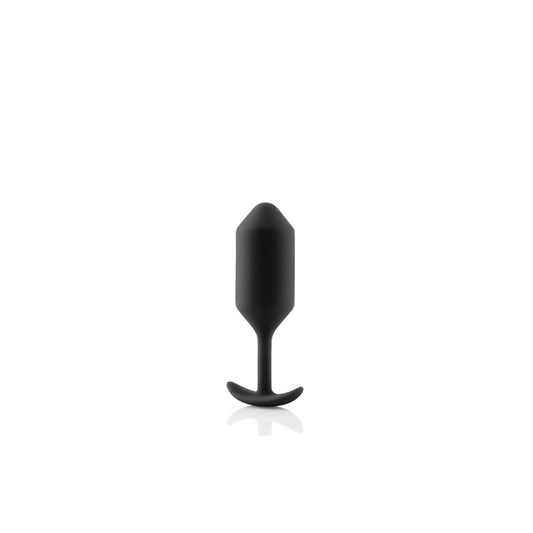 b-Vibe Snug Plug 3 – Analplug mit Gewicht, Schwarz
