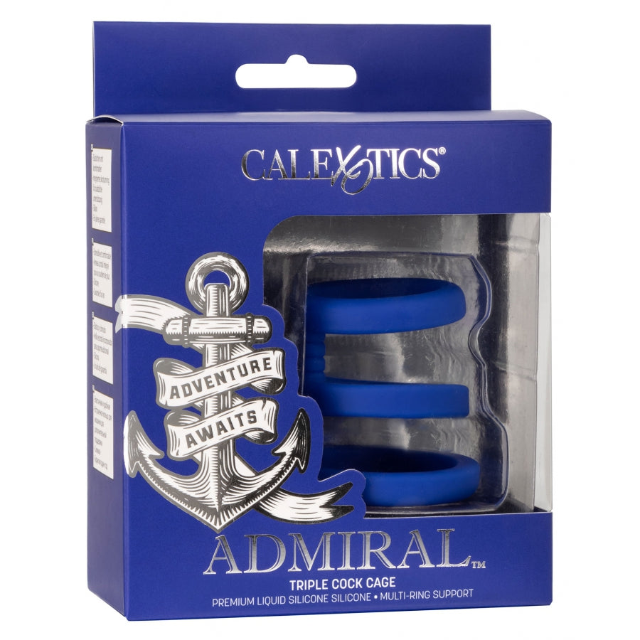 Cockring Triple Cock Cage Admiral - Für maximale Kontrolle und Erregung