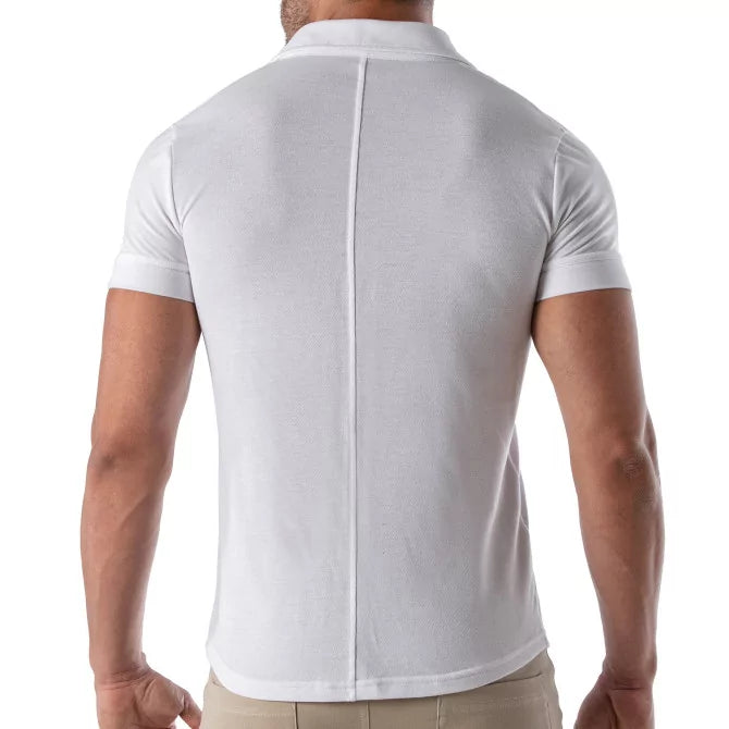 TOF PARIS  Piqué cotton shirt - White