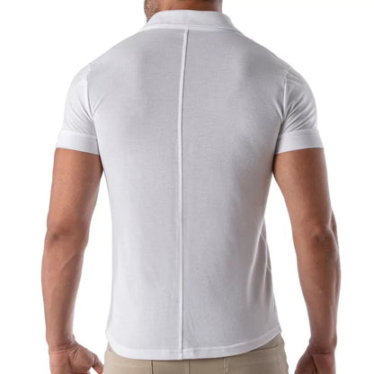 TOF PARIS  Piqué cotton shirt - White