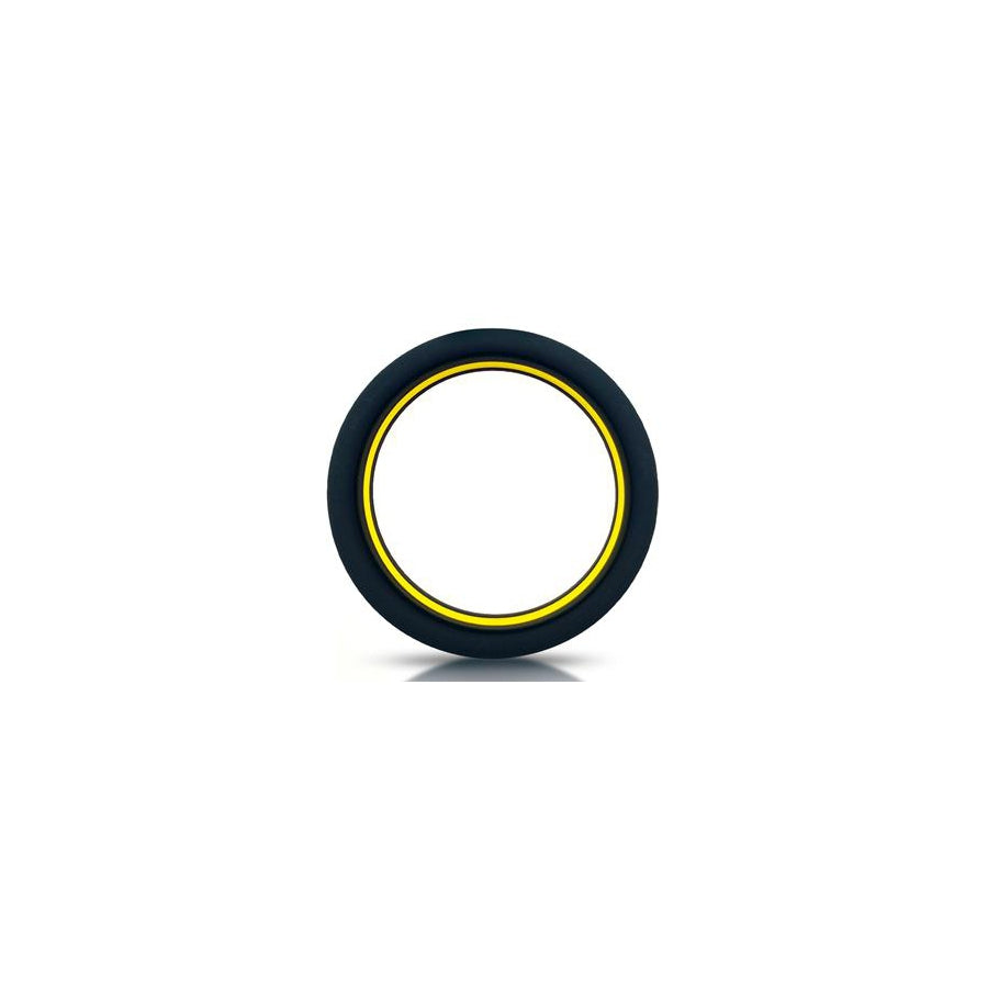 Silikon Cockring Beast Ring 36mm Schwarz-Gelb - Intensiviere Deine Erregung