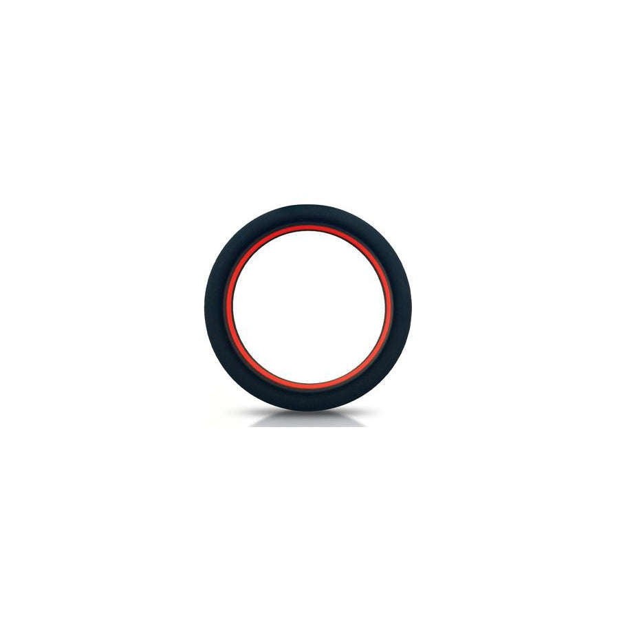 Silikon Cockring Beast Rings 36mm Schwarz-Rot - Für mehr Standhaftigkeit und Push-Up-Effekt