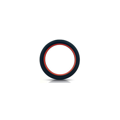 Silikon Cockring Beast Rings 36mm Schwarz-Rot - Für mehr Standhaftigkeit und Push-Up-Effekt