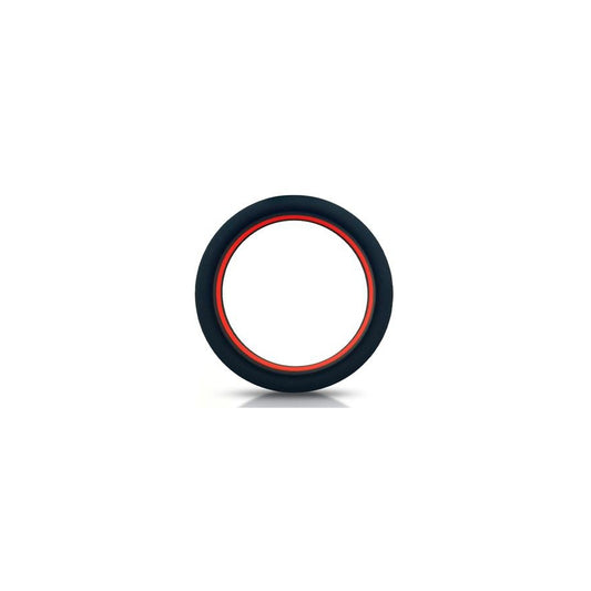 Silikon Cockring Beast Rings 36mm Schwarz-Rot - Für mehr Standhaftigkeit und Push-Up-Effekt