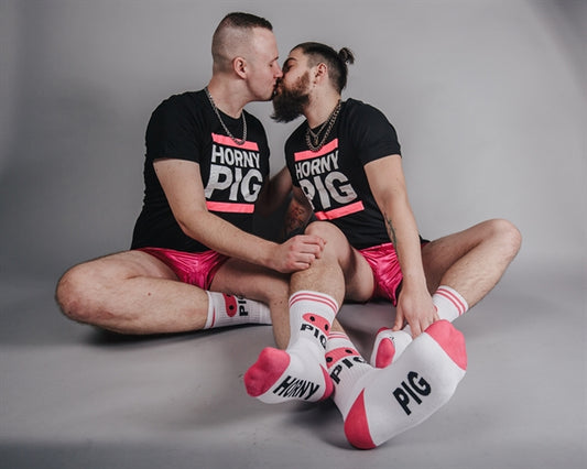 Sk8erboy HORNY PIG Socks - White