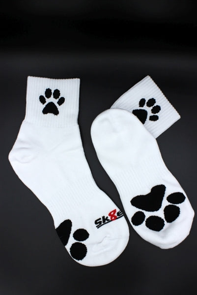 Sk8erboy PUPPY Short Crew Socks - White